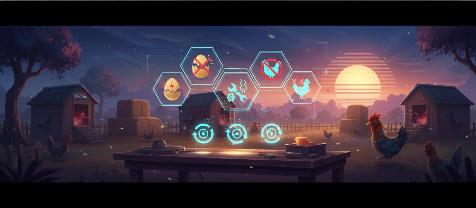 Ecran de telefon cu pictograme de eroare și opțiuni de remediere