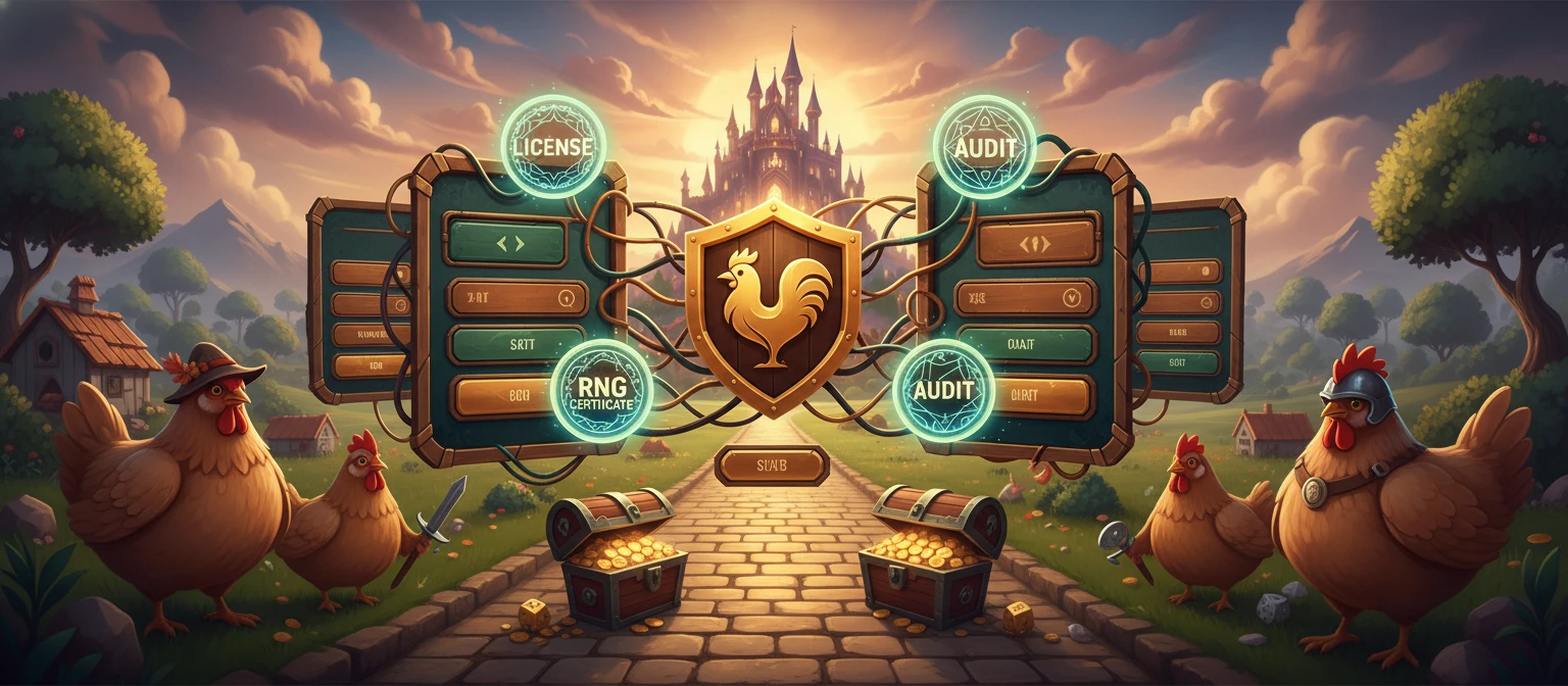 Verificare licență și certificare RNG pentru un joc de cazino online