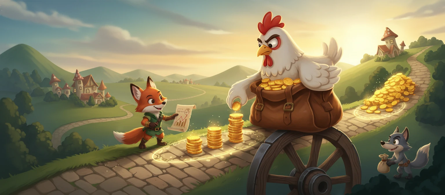 Calculator și fise simbolizând gestionarea bugetului de joc